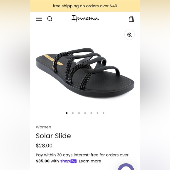Ipanema black Solar Slide sandals - Picture 3 of 6